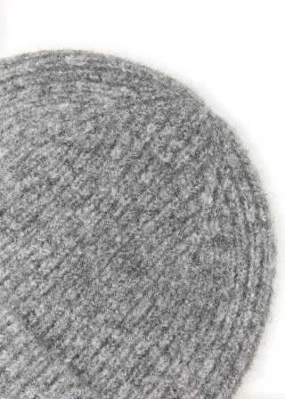 Gestrickte Mütze in Uni (3er-Pack) grau