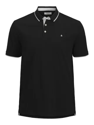 JACK&JONES - JJEPAULOS POLO SS NOOS PLS Black