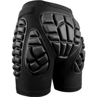 AURIVION Protektorenhose Protektorenhose mit 3D Hüftpolster, atmungsaktiv & elastisch (Set, 1-tlg., Impact Protektoren-Shorts stoßdämpfend für Radfahren & Ski), Hüftschutz Shorts mit EVA-Polsterung für Ski & Skating