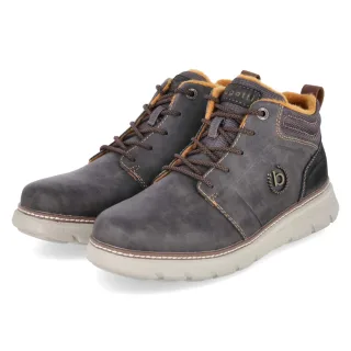 Bugatti Schnürboots - Gr. 40 - Grau - Textil & Synthetik