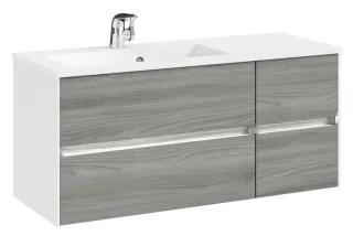 Pelipal Serie 6010 Waschtischunterschrank 6010-WTUSL02, B:1120, H:512, T:493mm 6010-WTUSL02