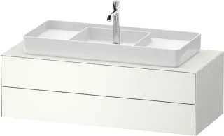 Duravit White Tulip Konsolenwaschtischunterbau wandhängend Weiß Seidenmatt 1300x550x408 mm - WT4987M WT4987M36360010