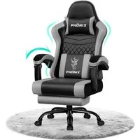 Adormii Gaming-Stuhl Gaming Stuhl ergonomisch Gaming Chair Bürostuhl verstellbare (Gaming Stuhl mit verstellbaren Lendenkissen, Armlehne und Kopfstütze, Gamer Stuhl Bequeme Sitzkissen), gepolsterter Gaming-Stuhl, bis 150 kg Belastbarkeit