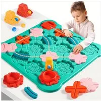 POPOLIC Lernspielzeug Logischer StraßEnbauer Kinderspielzeug, Brettspiele Spielzeug (1-St., Musikalisches Pilzhaus Brettspiel Spiele ab 3 4 5 Jahren), Smart Games Kinder Geschenk Jungen MäDchen