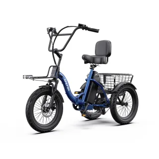 APEFOX RH30 Foldable Electric Tricycle Cargo, 48V 15AH Battery, 500W Motor, 25KM/H Top Speed, Speed Sensor, Mechanical D