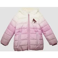 s.Oliver Funktionsjacke Outdoor-Jacke Wattierte Jacke mit Kapuze und kuscheligem Fleecefutter