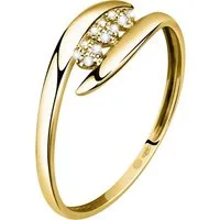 CHRIST Diamantring CHRIST Damen-Damenring 375er Gelbgold 12 Diamant