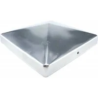 Gartenwelt Riegelsberger Pfostenkappe Pfostenkappe Edelstahl Pyramide Zaunkappe Kappe für Pfosten V2A