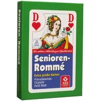 Philos Spiel, Rommekarten - extra große Karten - Seniorenromme
