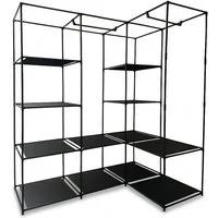 relaxdays Eckschrank Eckschrank