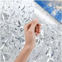 Clanmacy Fensterfolie Fensterfolie Milchglasfolie Sichtschutzfolie Selbstklebend 60,90cm