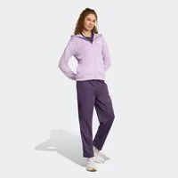 adidas Sportswear Trainingsanzug ESSENTIALS LINEAR (2-tlg), zweiteiliges Set, für Laufen, aus Polyester, mit Rippbündchen