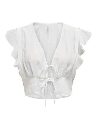 ONLY - ONLZEVEN S/S TOP PTM bright white - Gr. - S
