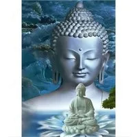 Rötting Design Malen nach Zahlen Diamond Painting Set 5D DIY Motiv Buddha Wandbild