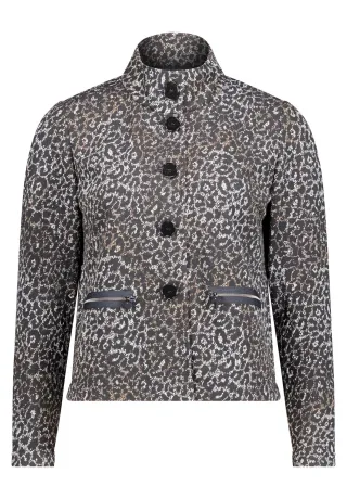 Betty Barclay - Sweatjacke schwarz/beige - Gr. - 44