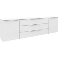 borchardt Möbel Sideboard Oliva, hängend oder stehend mit Metallgriffen, Breite 166 oder 200cm, 2 Türen 3 Schubfächer