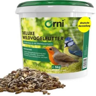 Orni Deluxe Streufutter mit Mehlwürmern für Wildvögel 5 kg