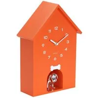 Karlsson Uhr Kuckucksuhr Dog House mit Hund Bright Orange