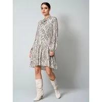 Alba Moda Druckkleid Modernes Freizeitkleid mit Snake-Print