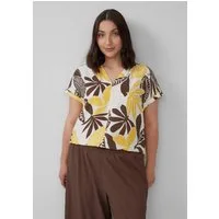 s.Oliver Blusentop Bluse Strukturierte Bluse mit Raff-Details