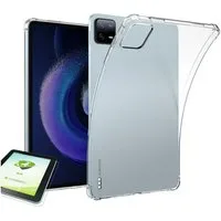 Wigento Tablet-Hülle + Schutzglas für Xiaomi Pad 8 / 8 Pro / Pad 7 / 7 Pro Schock 9H Glas, Schock Silikon TPU Tablet Schutz Hülle