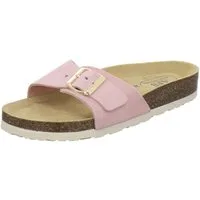 AFS-Schuhe 211232 Sommer Pantolette für Damen mit Fußbett, bequeme Sandalen aus Leder