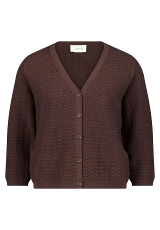 CARTOON - Strick-Cardigan Dunkelbraun - Gr. - 38