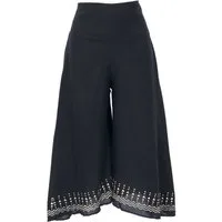 Guru-Shop Relaxhose Palazzohose, 3/4 Hosenrock, bedruckte.. alternative Bekleidung