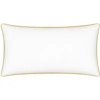 EVAN BROWNS Kopfkissen Kissen mit Daunenähnlicher Füllung - 100% Polyester, Füllung: Daunenähnliche Füllung – 100% Polyester, Kissen mit eleganter, goldener Biese