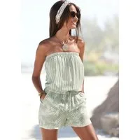 LASCANA Kurzoverall mit Alloverprint, sommerlicher Jumpsuit, Bandeau