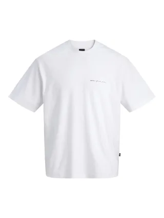 JACK&JONES - JPRBLAOWEN SS BRANDING TEE SN Bright White - Gr. - M