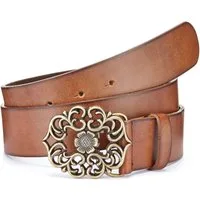 LASCANA Hüftgürtel Ledergürtel, Hosengürtel, Jeansgürtel, Gürtel aus Leder mit dekorativer Schnalle