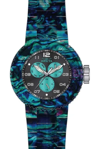 INVICTA Pro Diver 50209 Herrenuhr - Quarzwerk - Edelstahl mit schwarzem Zifferblatt - 52 mm