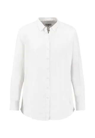 FYNCH-HATTON - BLOUSE LINEN MELANGE milk - Gr. - 40