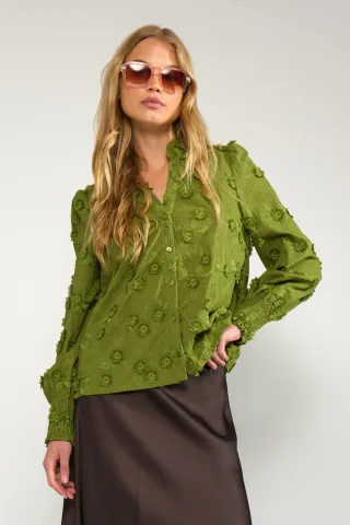 Nümph - NULENEA SHIRT calla green - Gr. - 36