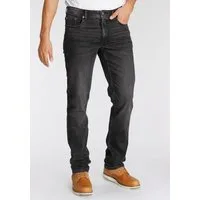 AJC Straight-Jeans gerade geschnitten, Used-Look-Waschung, niedrige Leibhöhe