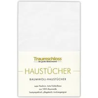 Traumschloss Betttuch Haustuch, 100% Baumwolle, Gummizug: ohne, (1 Stück), aus 100% Baumwolle, ohne Gummizug