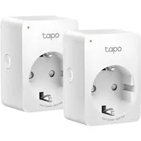 tp-link Tapo P100 2er Set Smart-Home-Zubehör, Mini Smart WLAN-Steckdose Fernzugriff kein Hub notwendig
