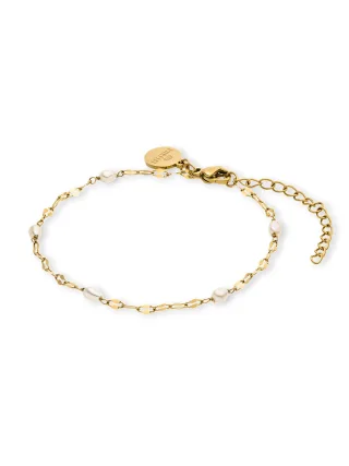 PURELEI Delicate Pearl Armband, verstellbare Länge