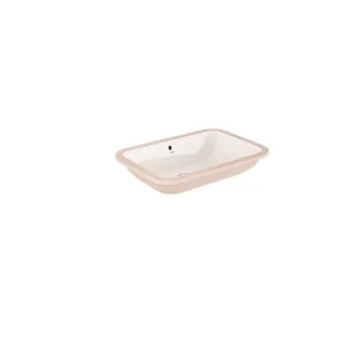 KLUDI-RESA Waschtisch 55 x 36 H17 cm Oval Weiß glänzend 59W0643