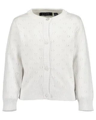 Blue Seven - Mini Md Strickjacke, Rundhals weiss - Gr. - 74
