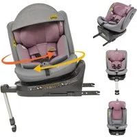 Jovikids Autokindersitz 360° Drehbar Kindersitz mit ISOFIX, ECE R129, ab: Geburt, bis: 12Jahre, ab: 150 cm, bis: 40 cm, Baby Autositz Reboarder mit Liegefunktion & Abnehmbar Vordach