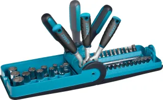 HAZET Steckschlüssel- und Bit-Satz „Smart Case“ (1/4 Zoll), 38-teilig - 856-1HP