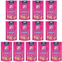 Vitakraft Katzensnack Mininos, Lachssnack in Scheiben, 13x 40g, Snack für: Katzen