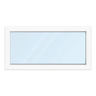 Fenster 120 x 60 cm, Kunststoff, Kömmerling 70 AD, Weiß, 1200 x 600 mm, festverglast, individuell online konfigurieren