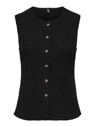 ONLY - ONLILSE S/L STRUCTURE VEST JRS NOOS Black - Gr. - L