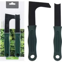 Koopman Unkrautstecher Unkrautkratzer Gartenwerkzeug Unkrautentferner, (Set, 2-tlg., Packung), 2tlg, Fugenmesser, Kunststoffgriff, Metall, Grün / Schwarz
