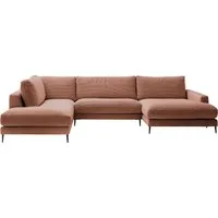Home affaire Wohnlandschaft Downtown XXL B/T/H: 341/223/84 cm Loungemöbel zum Relaxen, weicher Sitzkomfort, Cord-Bezug, weicher Sitzkomfort U-Form