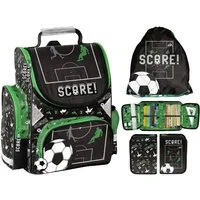 PASO Schulranzen Set 3 teilig Tornister Elsa Pferd Gamer Nasa Fußball Spiderman Stitch (3 er Set)