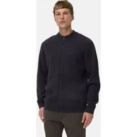 camel active Strickjacke aus reiner Lammwolle Langarm Stehkragen